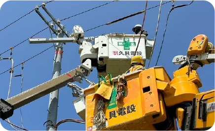 電気工事設備の現場